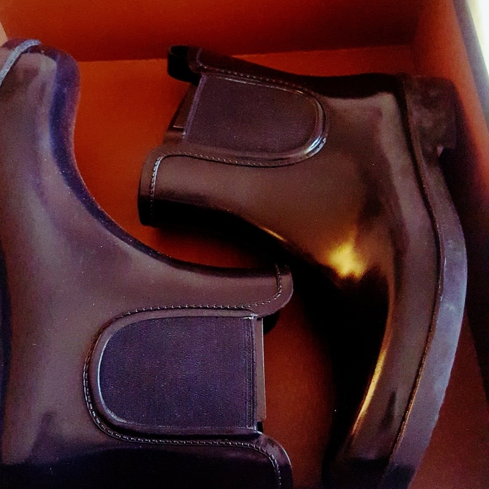 Coach tyler shiny rubber boot